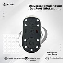 Universal Small Dot Mouse Feet Ice Version PTFE Feet Glass Pad Universal Feet Small Dot Suitable for All Mice ICE Ice Version 2 Pieces (40 Pieces)