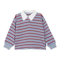 LUSON Girls' 2026 Spring Striped Sweatshirt & Skirt Set 160 (S)