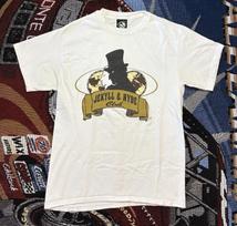 Vintage Jekyll & Hyde Shirt Medium White Eerie NYC Club Graphic Tee 1999 M