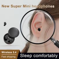 2024 Ultra Mini Invisible Sleep Wireless Earbuds, Small Noise Cancelling Sport Game Headphones, HD HIFI Bass Sound Headset with Sliding Cover juoda