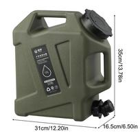 12/13L Camping Water Jug Large-Capacity Emergency Water Bucket Leakproof Portable Water Container Outdoor Hiking Supplies