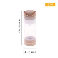 50ML 80ML Empty Airless Vacuum Press Dropper Bottle Cosmetic Container for Eye Cream Serum Portable and Refillable