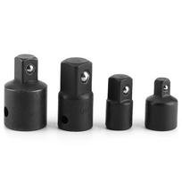 4PCS Black & Sliver Impact Socket Adapter Built-In Ball Detent Lock Drive Socket Reducer  Auto Shop juoda