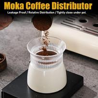 Transparent/Black Moka Pot Dosing Funnel Powder Distribution Tool  For Moka Pot 3cup transparent
