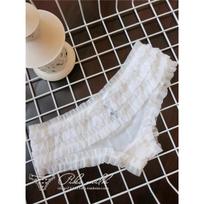 2025 Cute Sweet Underwear Cake Layer Lace Low Waist Women's Panties Mesh Cute Sexy Lace Women's Briefs One Size balta