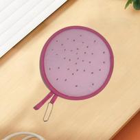 Nešiojami apvalūs sulankstomi rankiniai vėduokliai Vaisių stiliaus kišeniniai vėduokliai Mieli vėsinantys vėduokliai Vasaros renginiams Dragon fruit