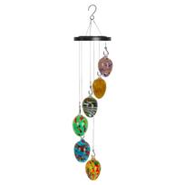 Glass Wind Chimes for Outside Colorful Glass Wind Chimes Outdoor Seasonal Glass Hanging Wind Chimes for Home Garden 1