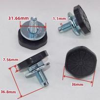4Pcs For Haier Drum Washing Machine Fixed Feet Case Screw Balance Shock Absorption Non-slip Pad Feet gray