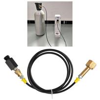 Soda Stream Converter Hose CGA320-14 W21.8-14 60 Inch Compatible Co2 Sodastream Adapter for Soda Maker Bottle