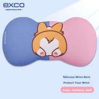 EXCO Corgi Mouse Hand Rest Wrist Pad, Silicone Large Wrist Support, Cartoon Mouse Pad, Wrist Guard, Laptop Keyboard Wrist Rest, Palm Support 8788