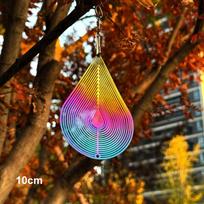 3D Catcher Hanging Decor Mirrored Wind Chimes Sculptures  Outdoor Balcony Garden Wall Decoration 3