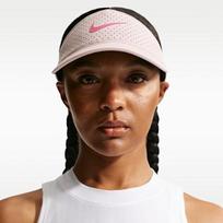 Nike Polyester Visor Cap Unisex Pink L/XL