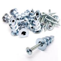 Premium-30Piece Zinc Self-Drilling Drywall/Hollow-Wall Anchor Kit With Screws Silver Drywall Screws sidabras