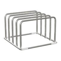 Cutting Board Holder Stainless Steel Rustproof Organizer Cutting Board Organizer for Offices Books Files Cookware Pans Home
