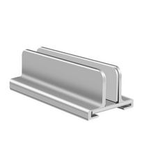 1/2/3 Slots Vertical Laptop Stand Adjustable Desktop Notebook Dock Aluminum Laptops Holder  Home Silver 1 Slot
