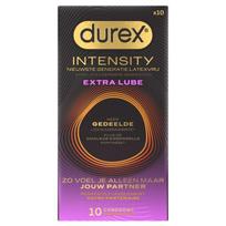 Prezervatyvai Durex Intensity Extra Lube, be latekso, itin ploni, 10 vnt.