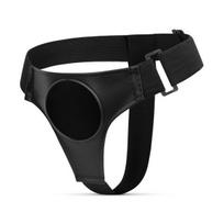 Strap-On diržas Easytoys Fetish su siurbtuku, juodas