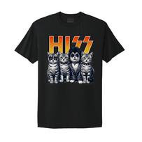 HISS Linksmas Katės Mėgėjas KISS Parodija Dovana Grafinis Marškinėlis Unisex Marškinėlis S