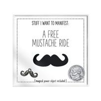Mini atviruko ir pakabuko rinkinys Warm Human A Free Mustache Ride