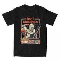 Art Crispies Terrifier Klouno Marškinėliai Apranga Vyriški Moteriški Grynos Medvilnės Mados Retro Siaubo T-marškinėliai Drabužiai Grafinis Spausdinimas - ... S įvairiaspalvis