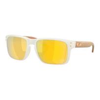 Oakley 9244 serija Žirgo Metų riboto leidimo kasdienio stiliaus dizainas įpurškimo būdu formuoti kvadratiniai akiniai nuo saulės unisex akiniai nuo saulės baltos rudos spalvos 0OO9244-85 F,White/Brown