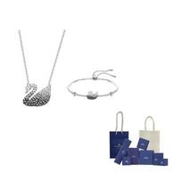 Swarovski Alloy Necklaces Womens F (One Size Fits All)-Original Brand Box And Bag sidabras