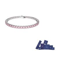 Swarovski Matrix Tennis bracelet M-Original brand box (color random) rožinė