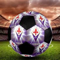 1PC ACF Fiorentina logo size 5 soccer ball PrahaIndoor Soccer Ball Colorful All Ages Machine Stitched PVC Competition Ready Durable High-Bounce
