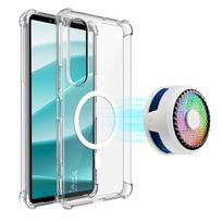 Sony Xperia 1 10 VII Phone Case IMAK Shock-resistant Soft Magnetic Case Sony Xperia 1 VII balta