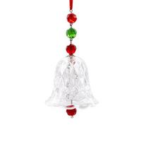 DIY Wind Chime Red Transparent Bell Glass Pendant Fashion Window Decoration  Christmas skaidri