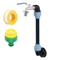 3/4Inch Outlet Tap IBC Adapter Tank Connection Faut for 1000L Rainwater Tank Rain Barrel Zinc Alloy Replament Valve
