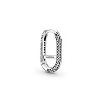 Pandora ME Pavé pavé chain earrings for women, silver, personalized mix and match, high-end 299682C01 sidabras