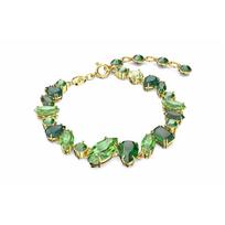 Swarovski GEMA flower cluster shape mixed cut bracelet women's style 5652822 žalia