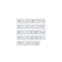 ABS Automobilio Bagažinės Raidės Logotipas Emblema Lipdukai Mercedes Benz GLS Klasės GLS400 GLS500 GLS550 GLS450 GLS350 X166 X167 4 MATIC sidabras