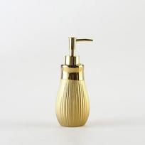 Silver plated ceramic dispensing bottle shampoo hand sanitizer shower gel replacement bottle soap dispenser dispenser beige