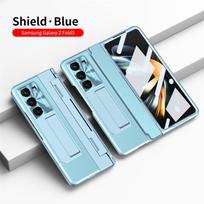 Prabangus vyriai odinis telefono dėklas, skirtas Samsung Galaxy Z Fold 5 5G dangtelis su S Pen fotoaparato ekrano apsauga, atsparus smūgiams Coque Fundas For Z Fold 5 gray