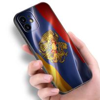 Armėnijos armėnų vėliavos telefono dėklas, skirtas Apple iPhone 14 13 12 Mini 11 Pro Max 7 8 XR X XS 7 8 Plus SE 2020 2022 juodas dangtelis iPhone 14