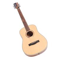 Akustinė gitara 6 stygų Pradedančiųjų 34 col. Folk gitaros Tuščiavidurė Aukšto blizgesio Solidinis eglės viršus