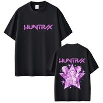 KPop Demon Hunters T-shirt Rumi Mira Zoey Graphic T Shirts Men Women Clothing Soft Cotton Casual Oversized Short Sleeve T-shirts S