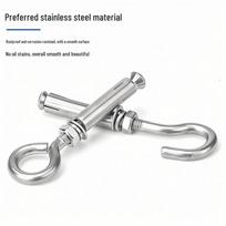 304 Nerūdijančio Plieno Kabliukas Varžtas su Kilpa Inkaras M6/M8/M10/M12 M6*50(1 piece) Without Ring