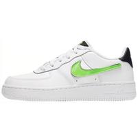 Nike Air Force 1 Low Removable Swoosh White Green Strike GS Sneakers AR7446-100 35.5 white