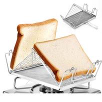 Stainless Steel Foldable Portable Toaster Rack For Camping Hiking And Picnics Versatile Baking Wire Rack Outdoor Use