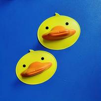 2pcs Silicone Lid Holder, Spoon Holder, Cute Duck Bill Design, Non-slip and Heat-resistant Pad, Suitable for Frying Pan.