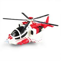Electric Helicopter, Armed Fighter Toy, Universal Wheel Helicopter 360 Rotation with Lights and Music mėlyna