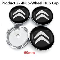 4 vnt./rinkinys 56 mm Citroen Originalūs dangteliai Ratlankių dangteliai Ratų centriniai dangteliai Tinka C4C3 C5 C1 DS5 Berlingo Jumper Spacetourer Automobilių aksesuarai