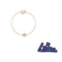 Swarovski Womens Dazzling Swan Bracelet Gold L-Brand Original Box (Color And Style Are Random) rožinio aukso spalvos