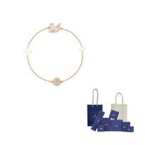 Swarovski Womens Dazzling Swan Bracelet Gold S-Brand Gift Bag (Color And Style Are Random) rožinio aukso spalvos