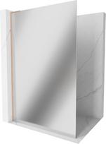 Mexen Kioto L dušo sienelė Walk-in 90 x 200 cm, veidrodis, šlifuotas varis - 800-090-103-65-50, 90 x 200 cm