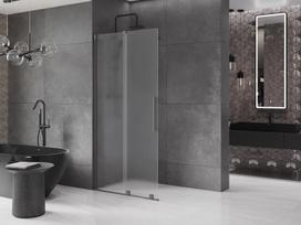 Mexen Velar stumdomoji dušo sienelė Walk-in 120 x 200 cm, matinė 8 mm, gun metal - 871-120-000-33-95
