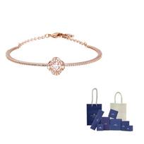 Swarovski Rose Gold tone Plated Bracelets Womens M-OriBraBoxAndBag rožinio aukso spalvos